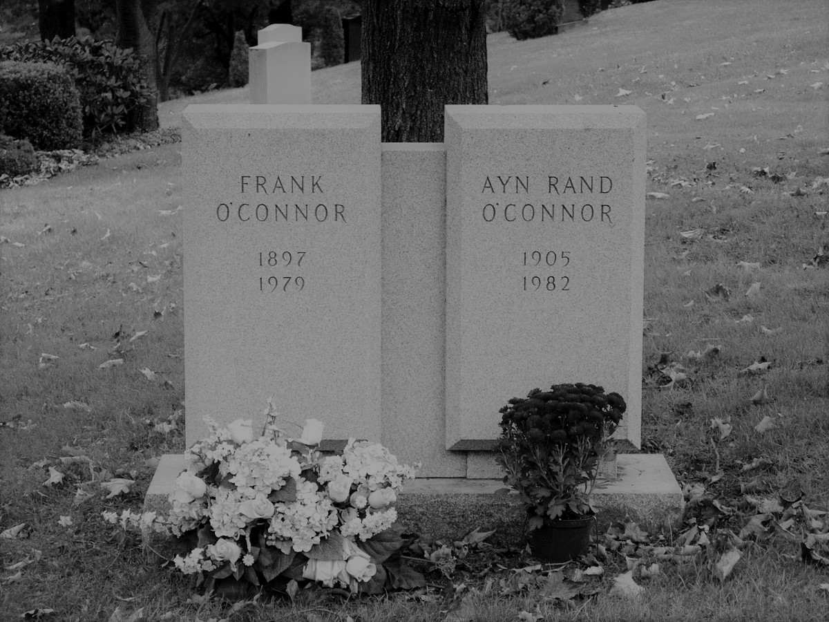 Ayn Rand | Valhalla Cemetery, New York, 1982